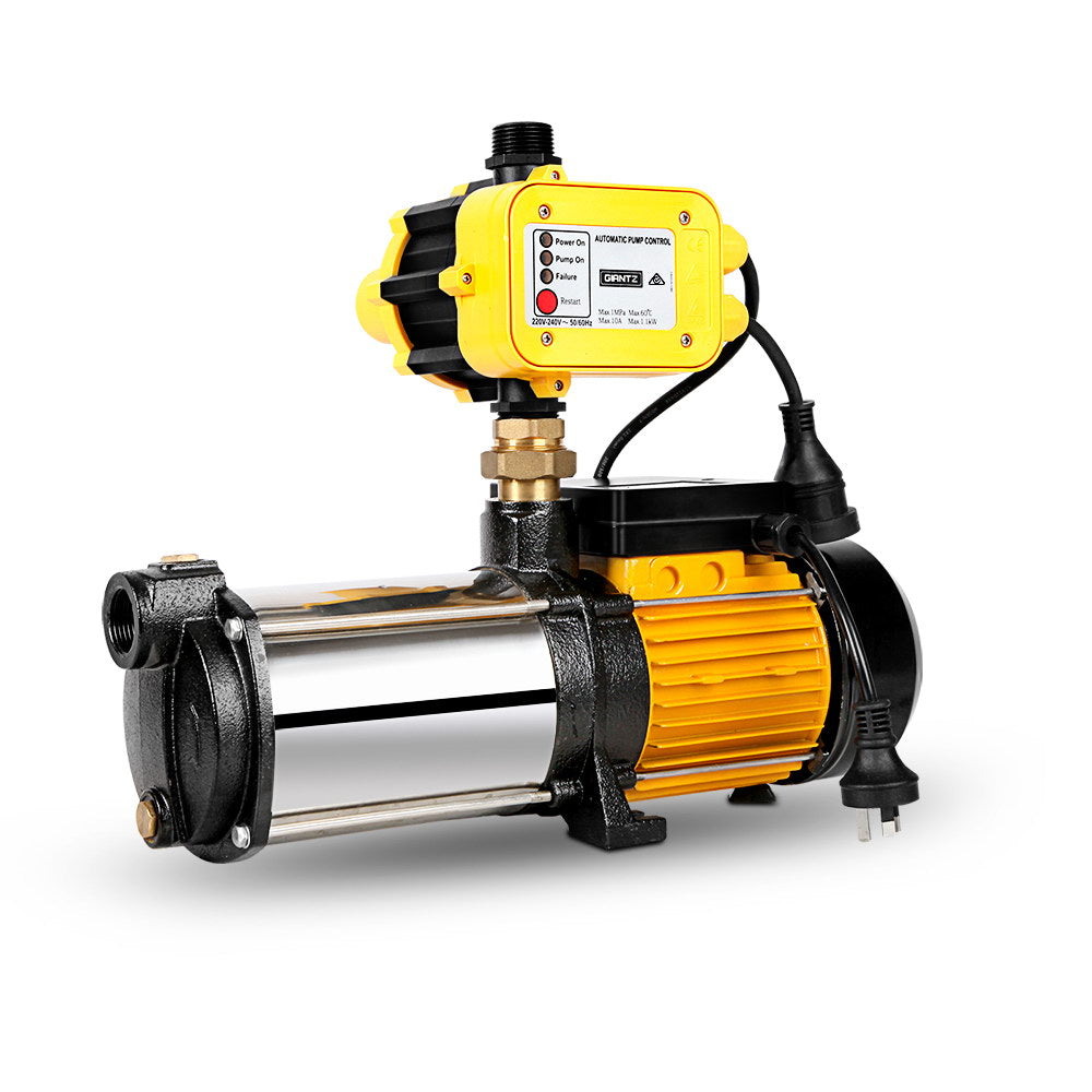 Giantz Garden Water Pump High Pressure 2500W 5-Stage Tank Irrigation Yellow
