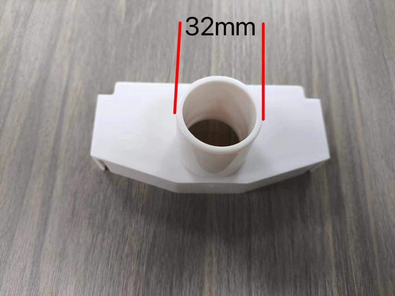End Cap - Outlet Side 100x50mm Hydroponic Gully